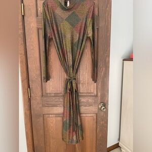 Traffic People Geometric Dress